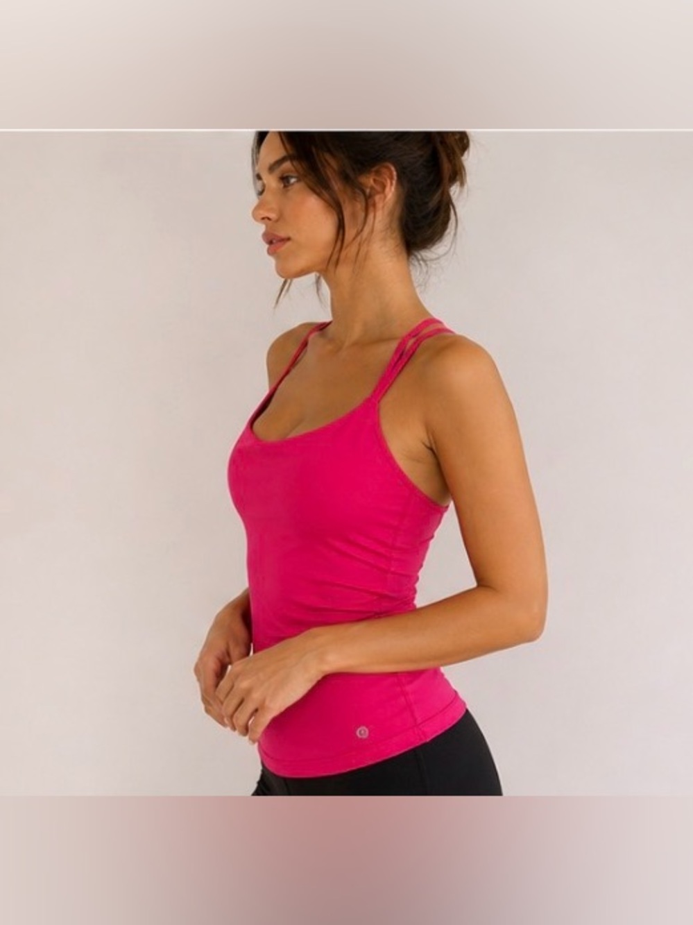 Lululemon Align Twist-Back Tank Built-In Bra Pink Nulu Size 6